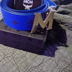 Royal Blue Men's 34-36W MCM Belt